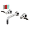 Concord KS8121DKL 2-Handle Wall Mount Bathroom Faucet KS8121DKL